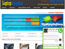 Tablet Screenshot of laptoptrieuphat.com
